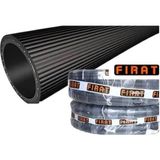 Thermo Kauçuk Bezli Lüx Bahçe Sulama Hortumu Siyah 1 Parmak 50 Metre