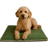 Thermo Mat, 2’si 1 Arada Jel Dolgulu, Kışın Isıtıcı & Yazın Serinletici Etkili Kedi ve Köpek Matı - Haki - 40 x 60 cm