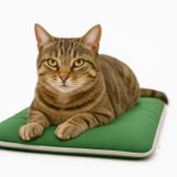 Thermo Mat, 2’si 1 Arada Jel Dolgulu, Kışın Isıtıcı & Yazın Serinletici Etkili Kedi Ve Köpek Matı (Haki, 40 x 60)