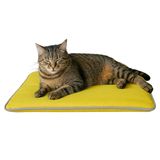 Thermo Mat, 2’si 1 Arada Jel Dolgulu, Kışın Isıtıcı & Yazın Serinletici Etkili Kedi Ve Köpek Matı (Sarı, 60 x 80)