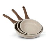 Thermoad 20-24-28 cm Vizon 3'lü Granit Döküm Tava Seti