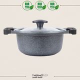 ThermoAD | Derin Tencere | Graneu Serisi | Gri | 20 cm