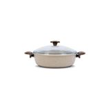 ThermoAD Döküm Granit Karnıyarık Tenceresi Vizon 26 Cm