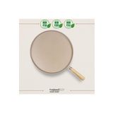 ThermoAD Granit Döküm 36 Cm Gözleme Tavası Ahşap Saplı - Vizon - ( Yapışmaz -Yanmaz Taban )