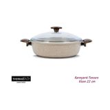 Thermoad Granit Döküm Karnıyarık Vizon Renk Tencere 22 CM