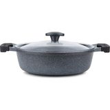 Thermoad Granit Kaplama Tencere 26CM Grn Krnyrk Ten gr - Gri