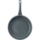 Thermoad Granit Kaplamalı Düz Tava 28 cm Gri Renkli 1 Parça Alüminyum Döküm
