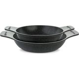 Thermoad Gri 20cm 22cm 2'li Granit Döküm Sahan Ve Tava Seti