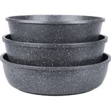 Thermoad Gri Alüminyum Fırın Tepsisi 28 x 30 x 32 cm Yuvarlak Şekil ve Hafiflik Avantajı