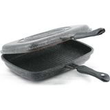 Thermoad Ikili Balık Tava 34 cm Gri