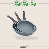ThermoAD | Tava Seti | 3 Parça | 20cm-24cm-28cm | Açık Gri - Yok