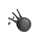 ThermoAD | Tava Seti 3 Parça | 20cm-24cm-28cm | Gri