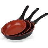 Thermoad Tava Seti 3 Parça |20cm-24cm-28cm | Red Diamond