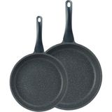 Thermoad THE-024-52 Gri 26 cm ve 28 cm 2'li Frapan Tava Seti