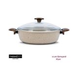 Thermoad Vizon Renk 30 CM Karnıyarık Tenceresi Döküm Granit