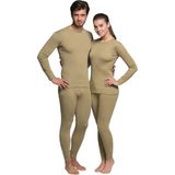 Thermoform Active Yetişkin Termal İçlik Set HZT4008 Kum Renkli Elastik Polyester Kumaş - 3XL