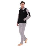 THERMOFORM Evo Pro Polar Termal Erkek Eşofman Takımı, Siyah-Gri Mont, Gri Pantolon, S Beden