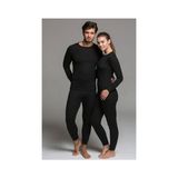 Thermoform Heavy Şardonlu Termal İçlik Takım Erkek İçin %70 Micro-Polyester Siyah Renk - 2XL