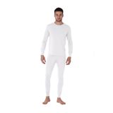 Thermoform HZT18049 Beyaz Microfiber Şardonlu Erkek Termal İçlik Seti