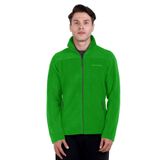 Thermoform HZTP19043 Fermuarlı Yaka Düz Yeşil Erkek Sweatmont