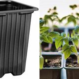 Thermoform Kare Vakum Saksı 200 Adet - Üretim Saksısı 9 cm