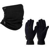Thermoform Polar Unisex Eldiven-Boyunluk Seti Siyah