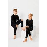 Thermoform Ribana Unisex Çocuk Termal İçlik Set Siyah 8 Yaş (Siyah, 122-128) (Siyah, 6)