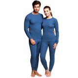 Thermoform Soft Interlock Termal İçlik Takım Lacivert Melanj 3XL