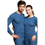 Thermoform Soft Unisex Uzun Kol Termal İçlik Fanila Lacivert (M)