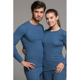 Thermoform Soft Unisex Uzun Kol Termal İçlik Fanila Lacivert