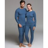 Thermoform Termal İçlik Takım Unisex Pamuklu Lacivert Set Yüksek Isı Tutma Özelliği ile