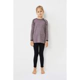 Thermoform Ultimate Merino Çocuk Seamless Çizgili Termal Üst İçlik Sweatshirt Pembe