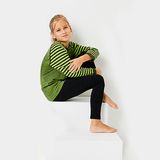 Thermoform Ultimate Merino Kız Çocuk Seamless Termal Uzun Kollu Içlik Seti Yeşil %42 Yün - Çok Renkli - 12 - 14 Yaş