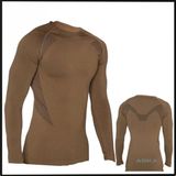 Thermoform Uyguna-Yakala kahve termal Üst Içlik - Erkek -14001-KHV - Kahverengi - M - L