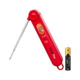 Thermopro TP03B Katlanabilir Problu, Işıklı LCD Ekranlı ve Mıknatıslı Hızlı Okuyan Dijital Et ve Gıda Termometresi - 10 cm