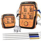 ThermoPro Tp27C Alarmlı Işıklı Kablosuz 150 M Menzilli Ve 4 Problu Profesyonel Frın Termometresi