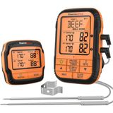 Thermopro TP28C 2problu Zamanlayıcılı 150M Kablosuz Barbekü/mangal Profesyonel Pişirme Termometresi - Siyah - Turuncu
