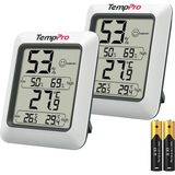 Thermopro TP50 Oda Termometresi Dijital Iç Mekan Higrometre Monitör Sıcaklık ve Nem Ölçer Ev Ofis Çocuk Odası Konforu, Min ve Maksimum Kayıtlar, 2 Ade - Standart