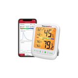 ThermoPro TP55 Bluetooth Limit Aşım Uyarılı Iç Mekan Dijital Sıcaklık ve Nem Ölçer Termometre - Beyaz