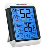 Thermopro Tp55 Dijital İç Mekan Higrometre Termometresi Sıcaklık Ve Nem Monitörü Oda Nem Ölçer, Büyük Dokunmatik Ekranlı, Arka Işık | Profesyonel Nem Ve Sıcaklık Ölçer, Dokunmatik Ekranlı, Arkadan Ayd