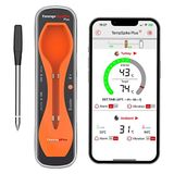 ThermoPro Tp970 Şarjlı 182 M Kablosuz Alarmlı 1 Problu Telefon Kontrollü Profesyonel Gıda Termometresi