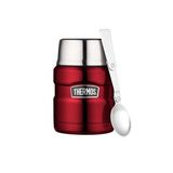 THERMOS STAINLESS KING YEMEK TERMOSU PASLANMAZ ÇELİK UZUN SÜRE KORUMA 470 ml (Kırmızı)
