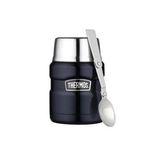 THERMOS STAINLESS KING YEMEK TERMOSU PASLANMAZ ÇELİK UZUN SÜRE KORUMA 470 ml (Lacivert)