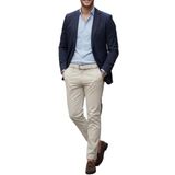 TheSeason Erkek Gabardin Pamuklu Slim Fit Esnek Chino Pantolon (Bej, 38/30)