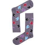 TheSocksCompany Lightning Bolt Erkek Çorap - 41 - 45 - Gri