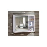 Thevida Aynali Banyo Dolabi, Tek Kapakli 65X60 Üst Modül Mıknatıslı Bas-Aç Kapak