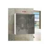 Thevida Çok Amaçlı Aynalı Banyo Dolabı 70x70 Beyaz Renk Lake