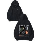 THEWERT Attack On Titan Levi6 Tasarım Sırt Baskılı Siyah Kapüşonlu Sweatshirt