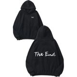 THEWERT Attack On Titan The End Tasarım Sırt Baskılı Siyah Kapüşonlu Sweatshirt