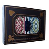 thewy Star Euro Card, 100 Plastik Oyun Kağıdı, Plastik Kutulu, 2 Adet Deste, Kart Boyutu 5, 7 x 8, 9 cm, Su Geçirmez, Yıpranmaz, Blackjack, Poker, Briç, Pis Yedili, Pişti, İskambil, Kağıt Oyunları, Thewy